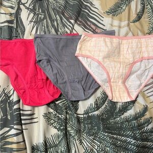 Kids' Colorful Underwear Set - Pink, Gray, and Beige